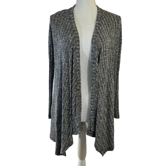 American Eagle Gray Open Duster Cardigan Sweater Soft Long Sleeve Small - Picture 1 of 6